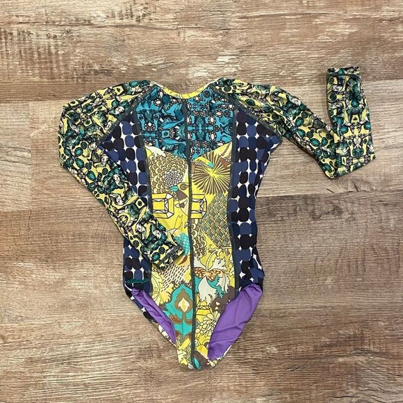 Maaji Designer Swimsuit Reversible Leotard Size 2 - Picture 2 of 12